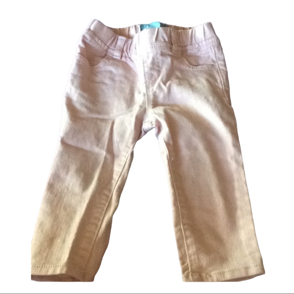 Baby gap skinny fit pink glitter jeans 18~24months